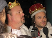 Jack Black at Tencious D's Pick of Destiny premiere.