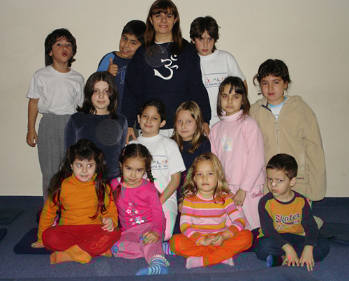 My sister with her pupils