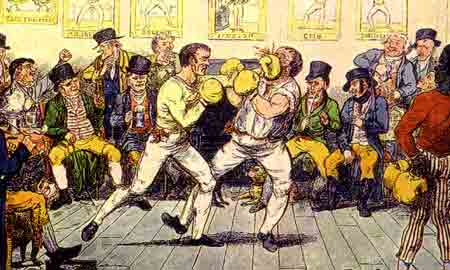 Sparring in a London Club 