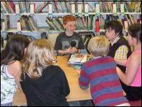 Ben with classmates.