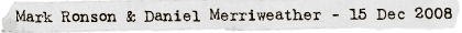 Mark Ronson - 15 Dec 2008