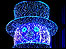 Illuminated snowman by James Passas