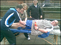 Working out Cheesy's aches and pains