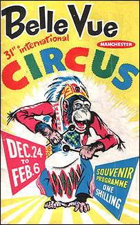 A poster for Belle Vue Circus