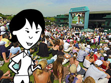 Helen at Wimbledon