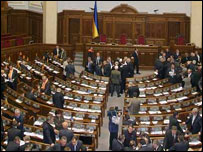 Верховна Рада розглядає питання В.Сацюка