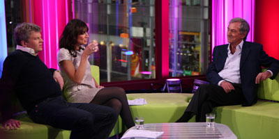 Des O'Connor in the studio