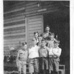 At the Wyre Forest Camp, 1st July 1941. Doug Bukin is the third from left.