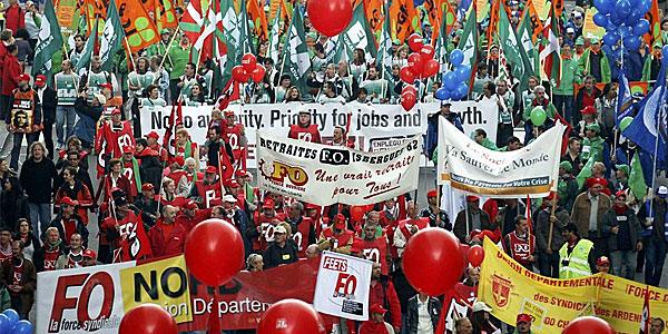 Anti-austerity protestors
