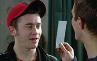 Bob and Derek with the tickets
