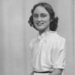 Irene M. M. Taylor Paris circa 1939 in my new long dress.