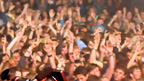 And a Klaxons' eye view of the crowd