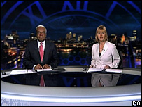 Sir Trevor McDonald and Julie Etchingham