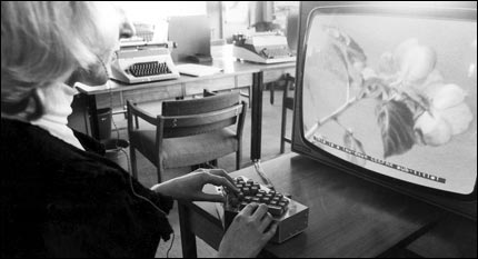 vintage subtitlng machine for Ceefax