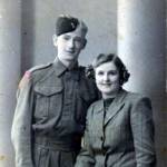 Bertie Haines (Gloucestershire Regiment) and wife Lilian