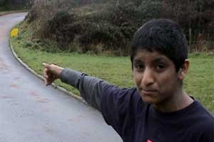 Ebrahim's a adrenalin head when it comes to sledging...