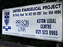 Prison Link- organisation based in Aston 