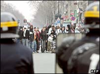 Göstericiler ve polis