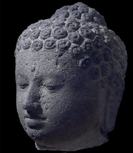 Borobudur Buddha head