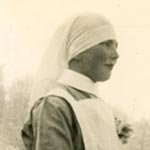 My Father Frances Featherstone, dressed as a nurse.