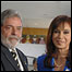 Cristina Kirchner e Luiz Inácio Lula da Silva