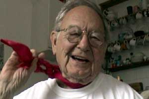 An old pink scarf reminds Derek of his late wife...