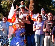 More of the revellers