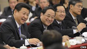 习近平和俞正声与政协代表座谈（2013/03/04）