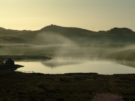 Loch Valtois, Lewis, Early morning mist