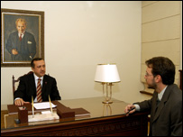 Erdoğan BBC Yunanca Bölümü'ne verdiği mülakat sırasında