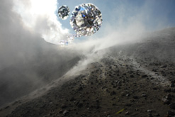 Volcanic gasses and diamonds: two of the products of the deep carbon cycle.