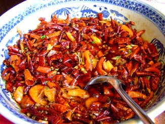 A bowl of chillies for lunch!
