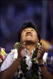 Evo Morales, presidente da Bolívia
