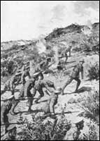 Major Herbert James in action