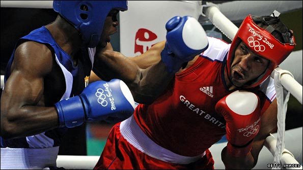 James DeGale on his way to Olympic gold in Beijing