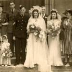 Uncle Bert's wedding to Daisy. Peckham, 1942.