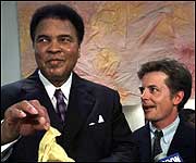 Ali and Michael J. Fox