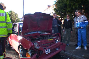 Nigel's neighbour has had his car crashed into by joyriders - he's glad he's leaving the area