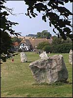 The stones at Avebury