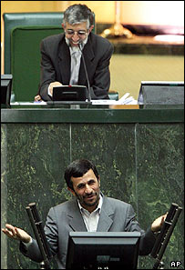 محمود احمدی نژاد و حداد عادل 