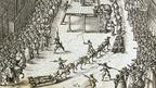 Execution of Guy Fawkes and associates, from Verratheren in England, 1606