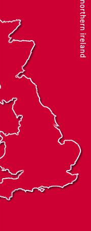 Map showing Northern Ireland.