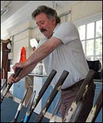 Mick Hewitt sets the route