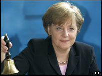 A premiê indicada da Alemanha, Angela Merkel