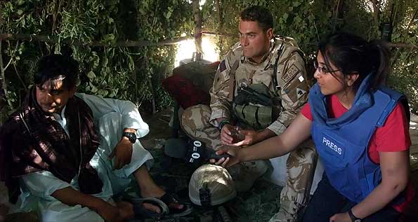 Maj Sean Birchall and Sima Kotecha