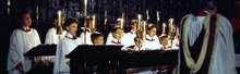 Choir of King's College performing