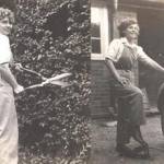 Mary doing farm work