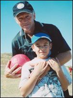 Nick with his son