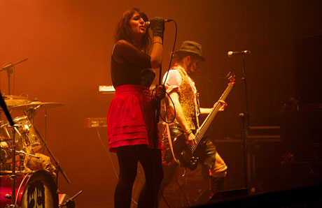 Zombina and the Skeletones performing at Abertoir 2010. Image courtesy of Abertoir