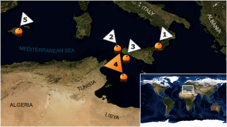 Dive map - Mediterranean Sea - Site 4